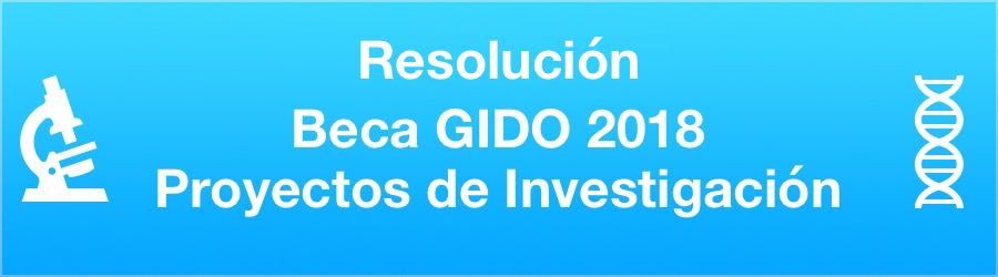 Resolución Beca GIDO Proyecto de Investigación 2018